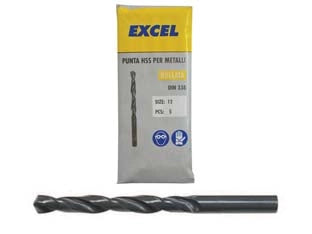 PUNTE HSS RULLATE PER FERRO- - ø mm.9 - 5 pezzi EXCEL
