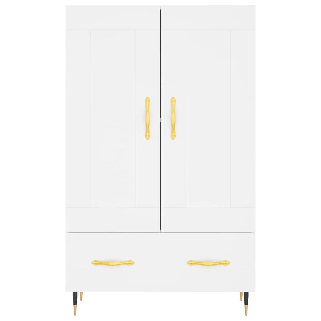 Buffet credenza cassettiera mobiletto mobile contenitore organizer cucina soggiorno salotto alto 69,5 x 31 x 115 cm legno ingegnerizzato bianco 02_0032512