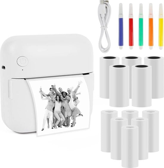 Stampante Portatile - Stampante Portatile per Mobili - Stampante a Portafoglio - Fotostampante Mobili - Stampante Portatile - Stampante Portatile - Stampante a Portafoglio
