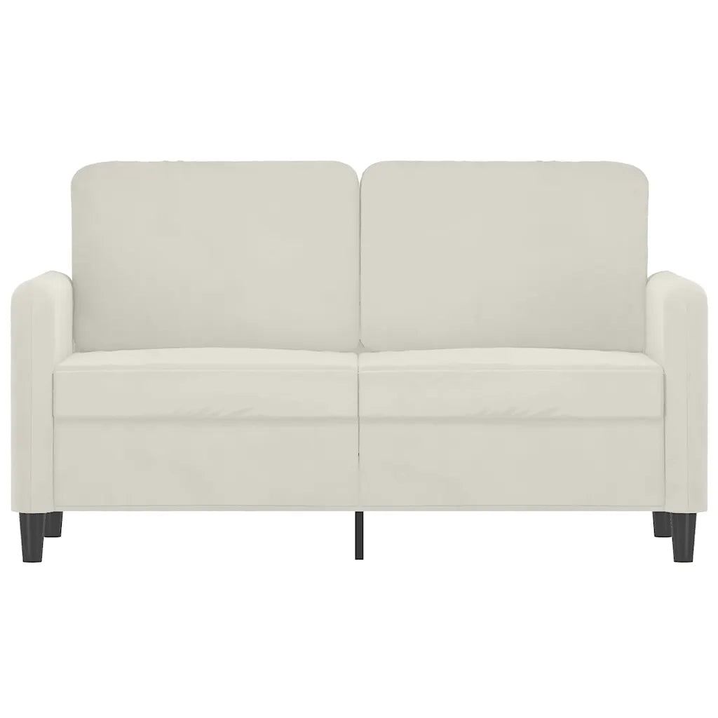 Divano a 2 Posti-Sofa 2 Posti crema 120 cm in Velluto 655335