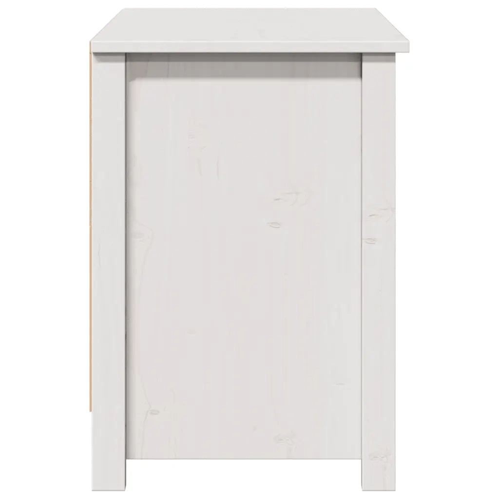 Mobile Porta TV Bianco 103x36,5x52 cm in Legno Massello di Pino cod mxl 26063