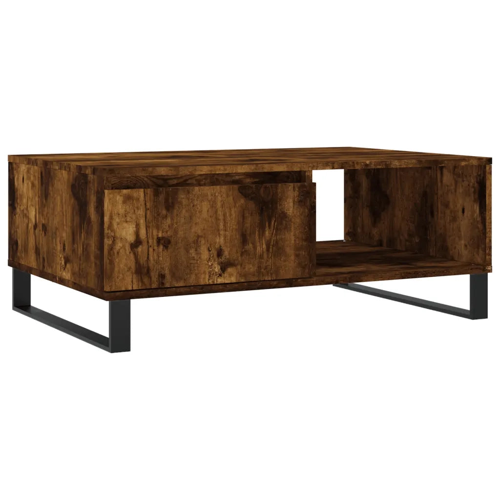 Tavolino da salotto | Tavolino da caff¨¨ | Tavolino da Soggiorno Rovere Fumo 90x60x35cm in Legno Multistrato