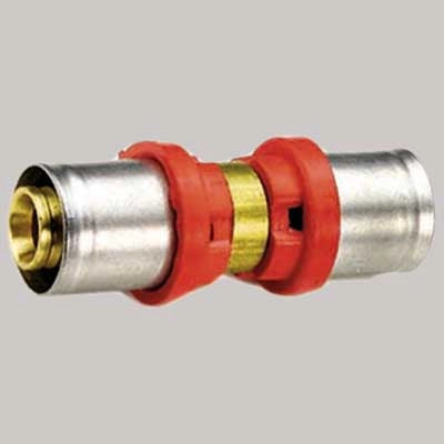 Raccordo diritto Doppio ridotto a pressare tiemme - 50 X 32 - 1 pezzi - TIEMME