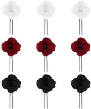 Spille per capelli a forma di U vintage in rosso - 9 pezzi - fai da te - accessori per sposa - materiale: poliestere e lega - lunghezza: 9 cm - clip per capelli
