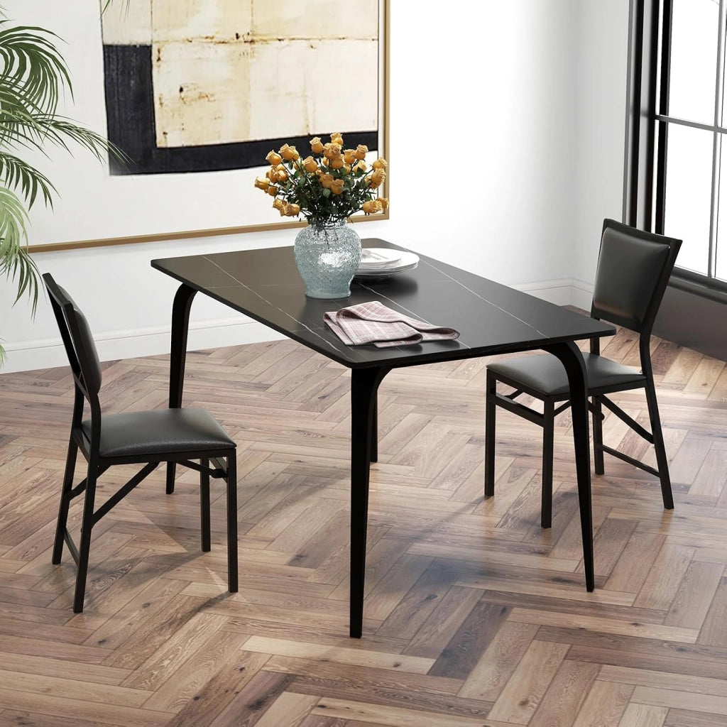 Set di 2 Sedie da Bar in Metallo Pieghevole | Sgabelli da Cucina con Schienale Alto, Telaio in Metallo per Casa, Bar e Ristorante