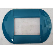 Trade Shop - Placca Placche Placchette Compatibili Living International Light Bombate Bticino - Verde Petrolio -4 Fori     -