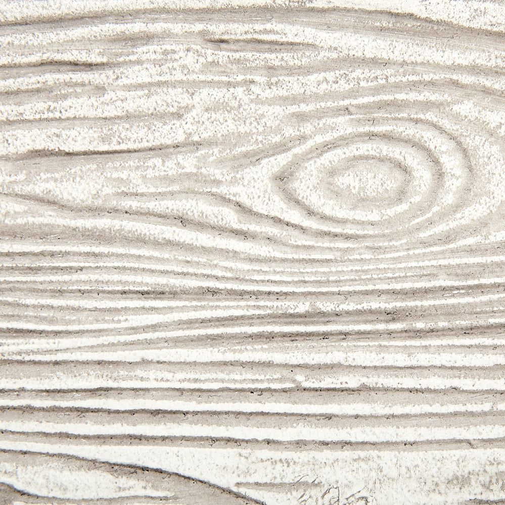 Vaso per piante in fibra di argilla bianca 15 x 42 x 13 cm per esterni interni per tutte le stagioni