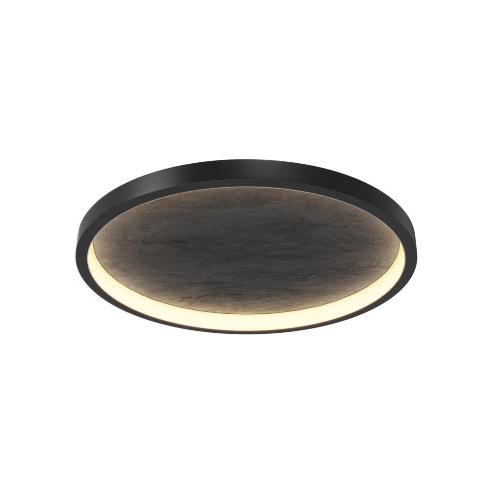 Maytoni Plafoniera contemporanea Origin 1 luce LED integrato nero metallo pietra