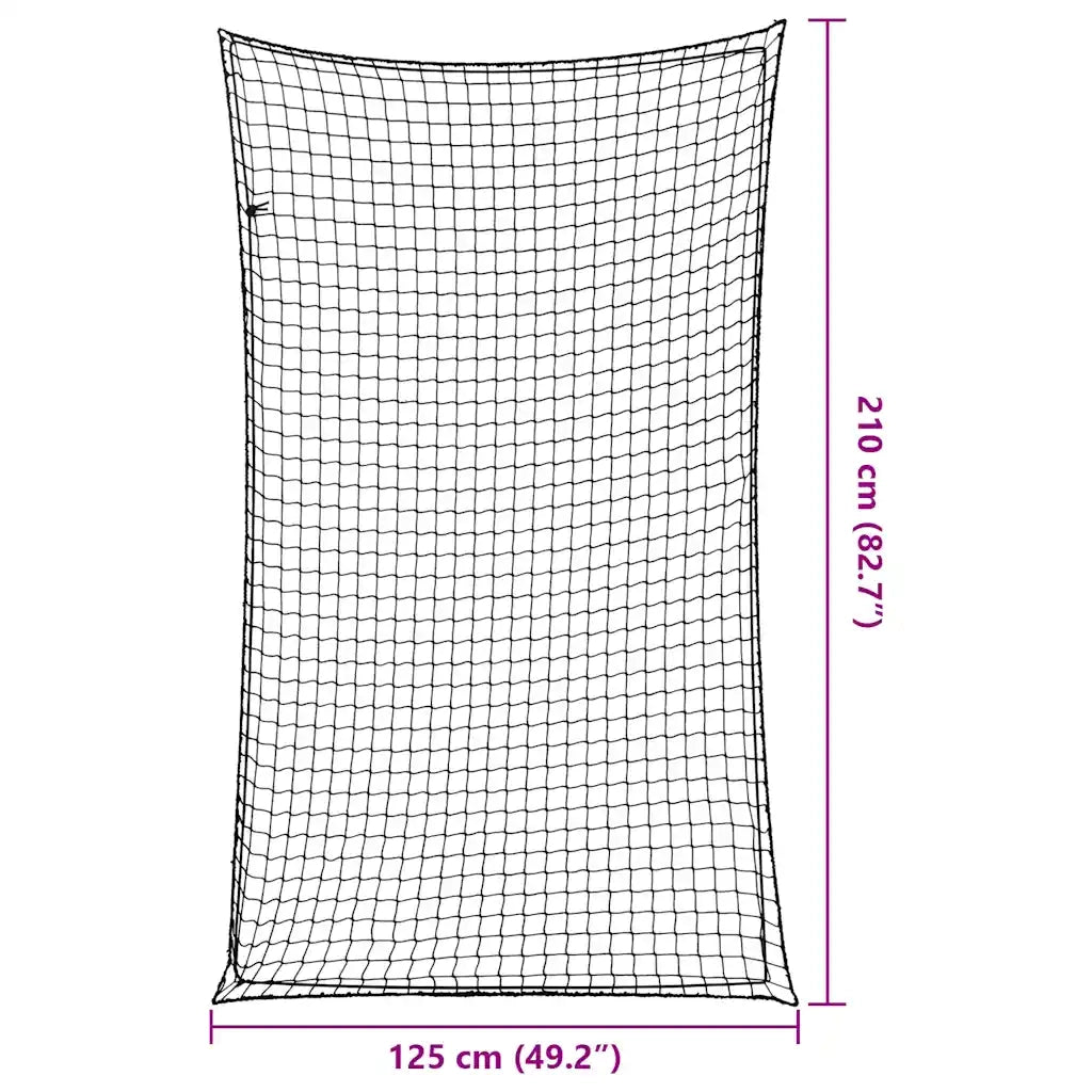 Rete per Rimorchio con Corda Elastica Nero 2,1x1,25 m in PP 4012274