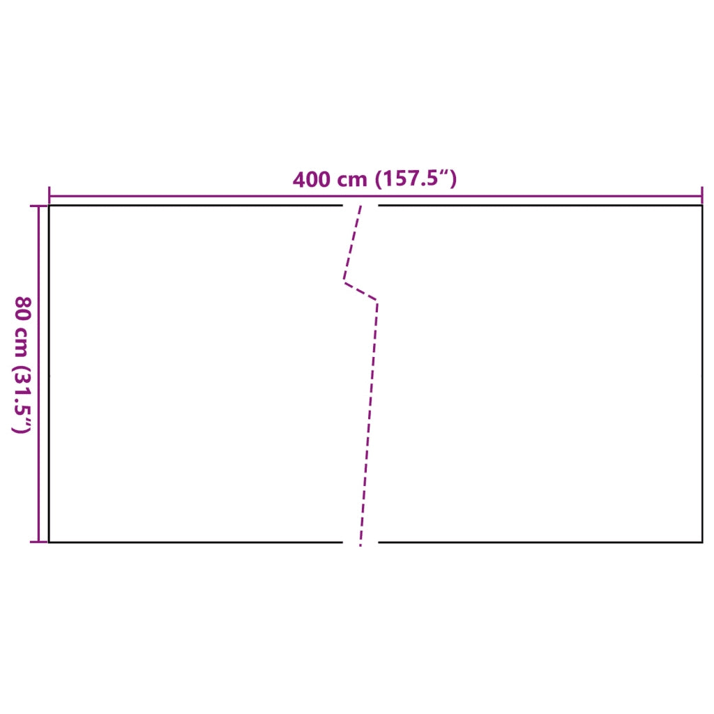 vidaXL Paravento da Balcone Antracite 400x80 cm in Polyrattan