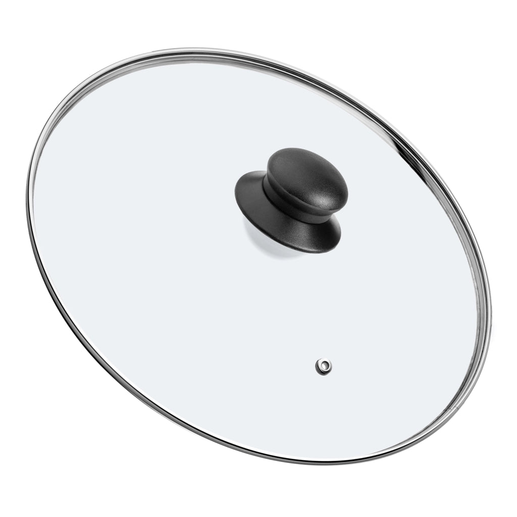 Set di 2 coperchi in vetro KADAX da 28 cm, resistenti al calore, per pentole e padelle.