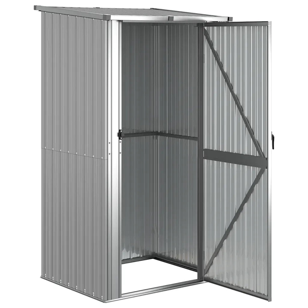 Capanno da Giardino Grigio 118,5x97x209,5 cm in Acciaio Zincato cod mxl 42935