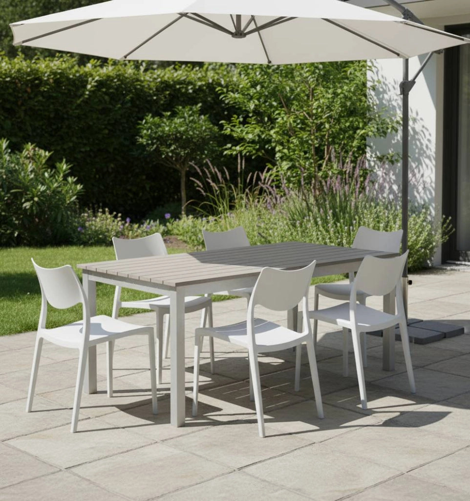 Marvin Sedia In Polipropilene Manu Arredo di Design Sedia per Esterno e Interno Impilabile Sedie per 2 SEDIE MANU BIANCO