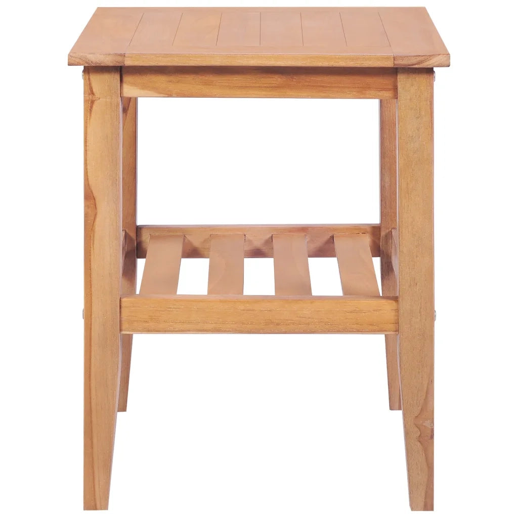 Tavolino da Salotto 40x40x50 cm Quadrato Legno Massello di Teak 44737