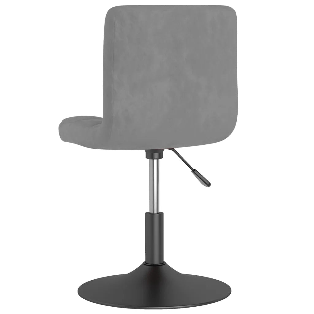 vidaXL Sedie da Pranzo Girevoli 6 pz Grigio Chiaro in Velluto