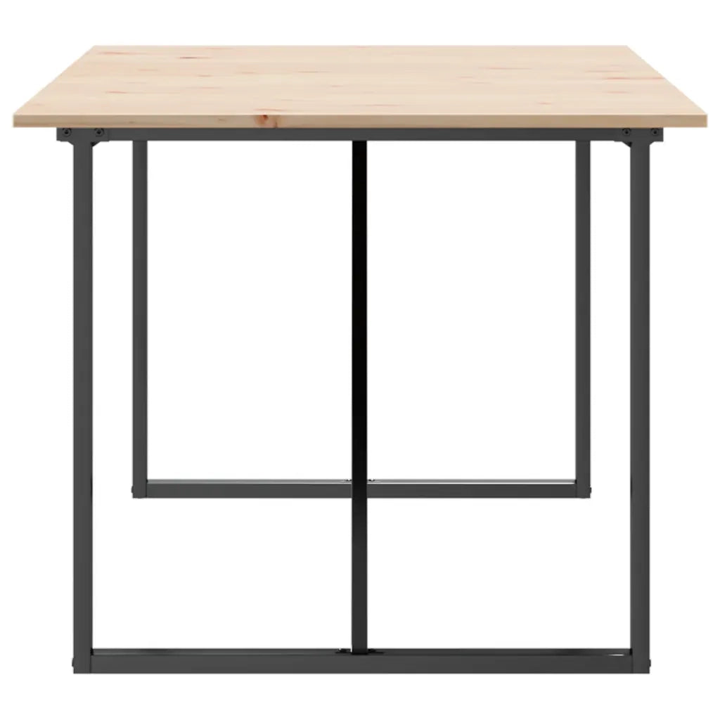 Tavolo da Pranzo Telaio a O 180x90x75 cm Legno Pino e Acciaio 3282678