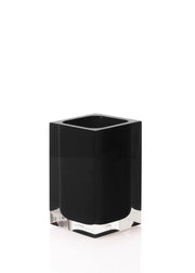 Portaspazzolini d'appoggio in resina RA98 Gedy serie RAINBOW Nero