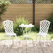 Sedia da Giardino 2 pcs Bianco 39 x 40 x 87cm Alluminio 42002396