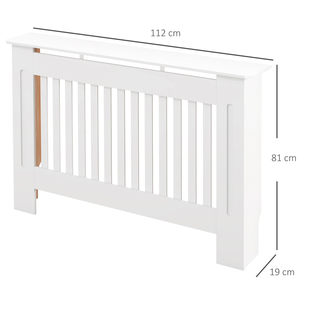 Cubre Radiador ¨C zephmum ¨C MDF Bianco 112x19x81cm