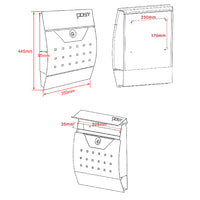 Set Cassetta postale singola autoportante V4 antracite, con telaio di supporto
