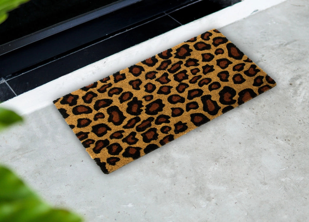 Zerbino Entrata Ingresso Esterno Antiscivolo Cocco Allegro Leopardato