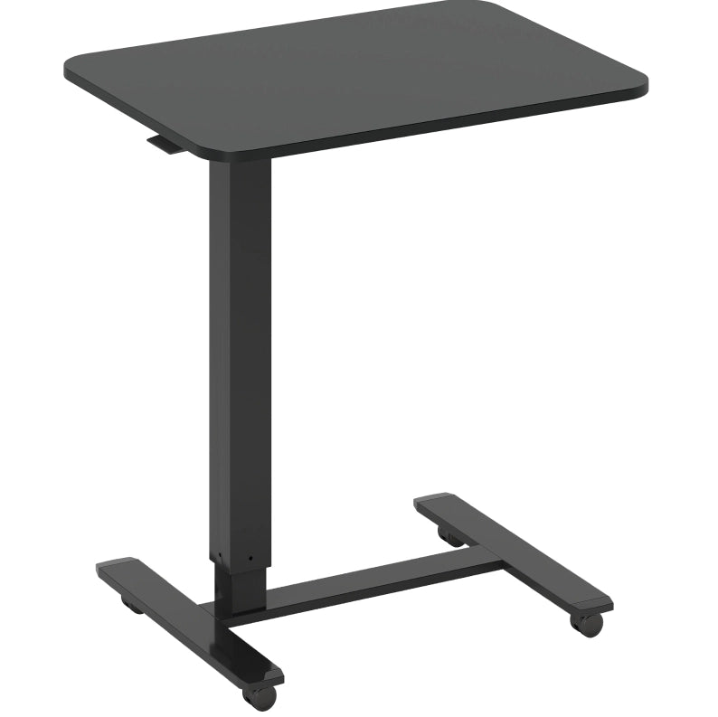 Scrivania mobile nero 65 x 48 cm, altezza regolabile 73-110 cm