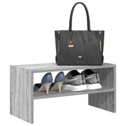 Scarpiera Impilabile-Scaffale per scarpe Grigio Sonoma 60x30x30,5 cm