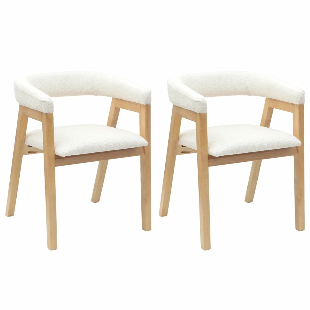 Sedie da pranzo 2 pz | Sedie da cucina Naturale 54 x 57 x 73 cm