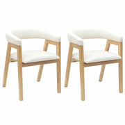 Sedie da pranzo 2 pz | Sedie da cucina Naturale 54 x 57 x 73 cm