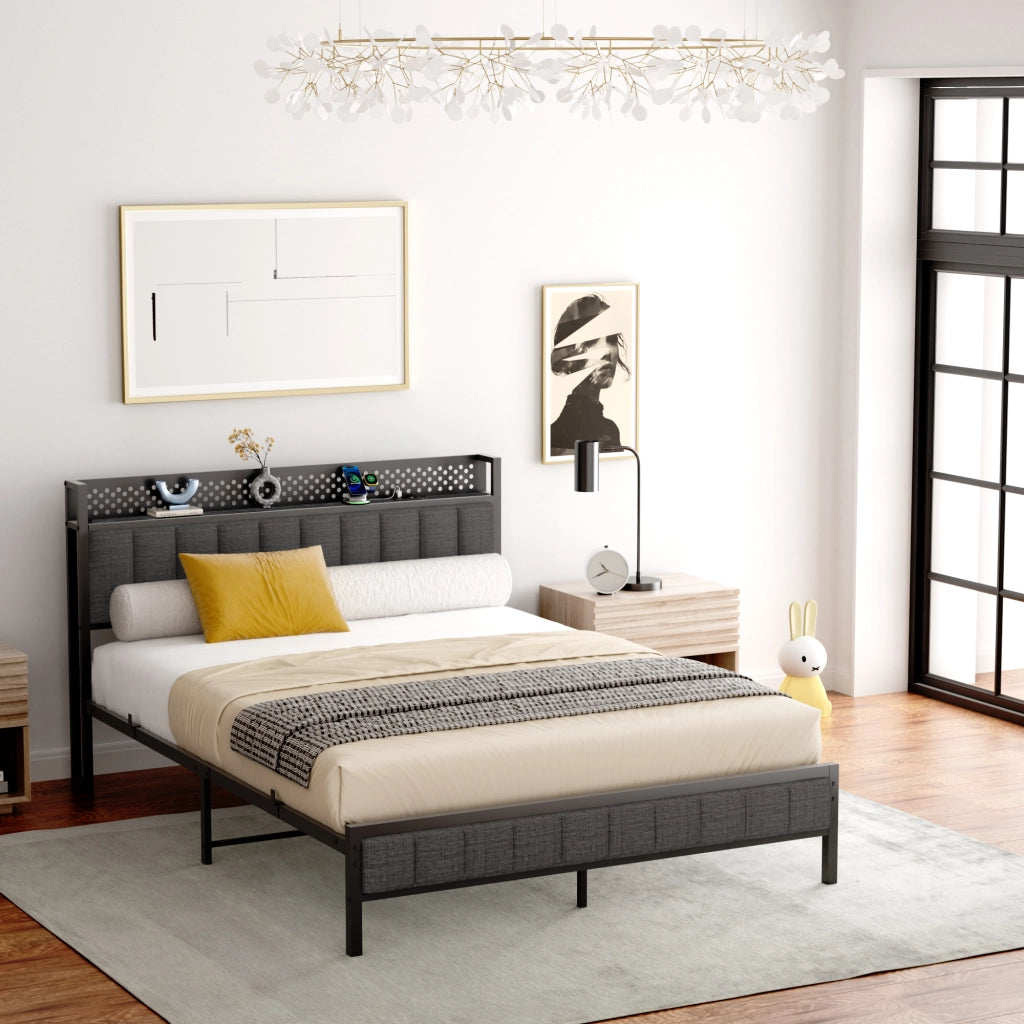 Letto singolo 140x200 cm, colore nero