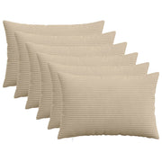 Federa 6 pcs HEERLEN Tortora 50 x 75 cm corduroy 911660