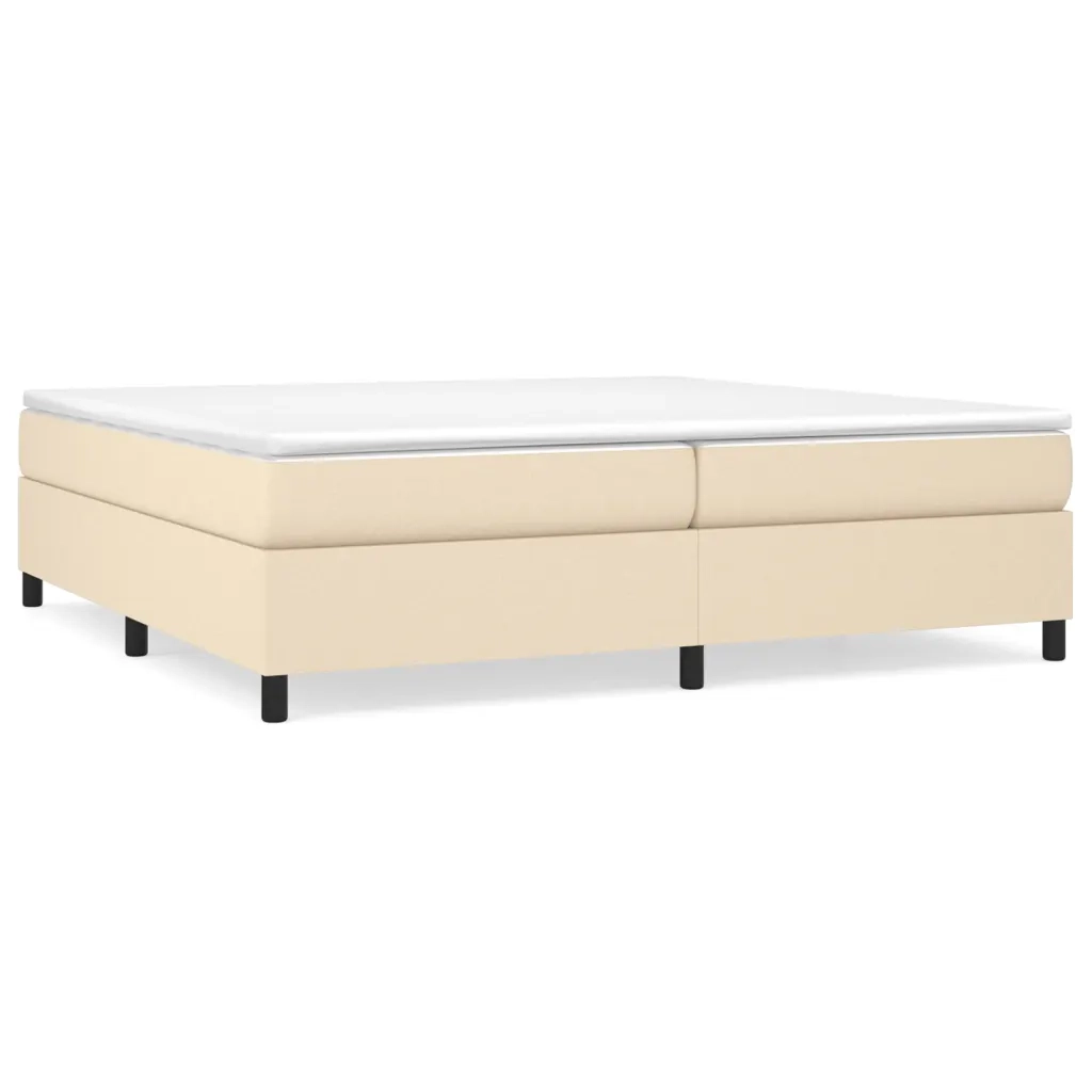 Giroletto senza Materasso Crema 200x200 cm in Tessuto