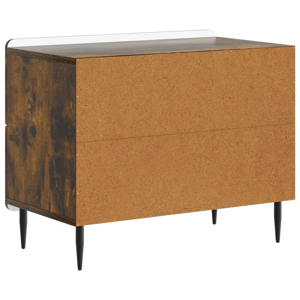 Armadio da Notte Rovere Fumo 62 x 34,5 x 49,5 cm 894320