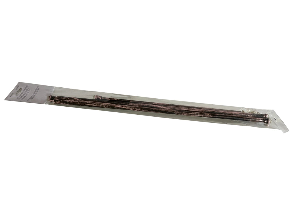 Bacchette Tende A Pressione Bastone Tenda Estensibile Astina Con Molla - 70-100 - Nero-Rame