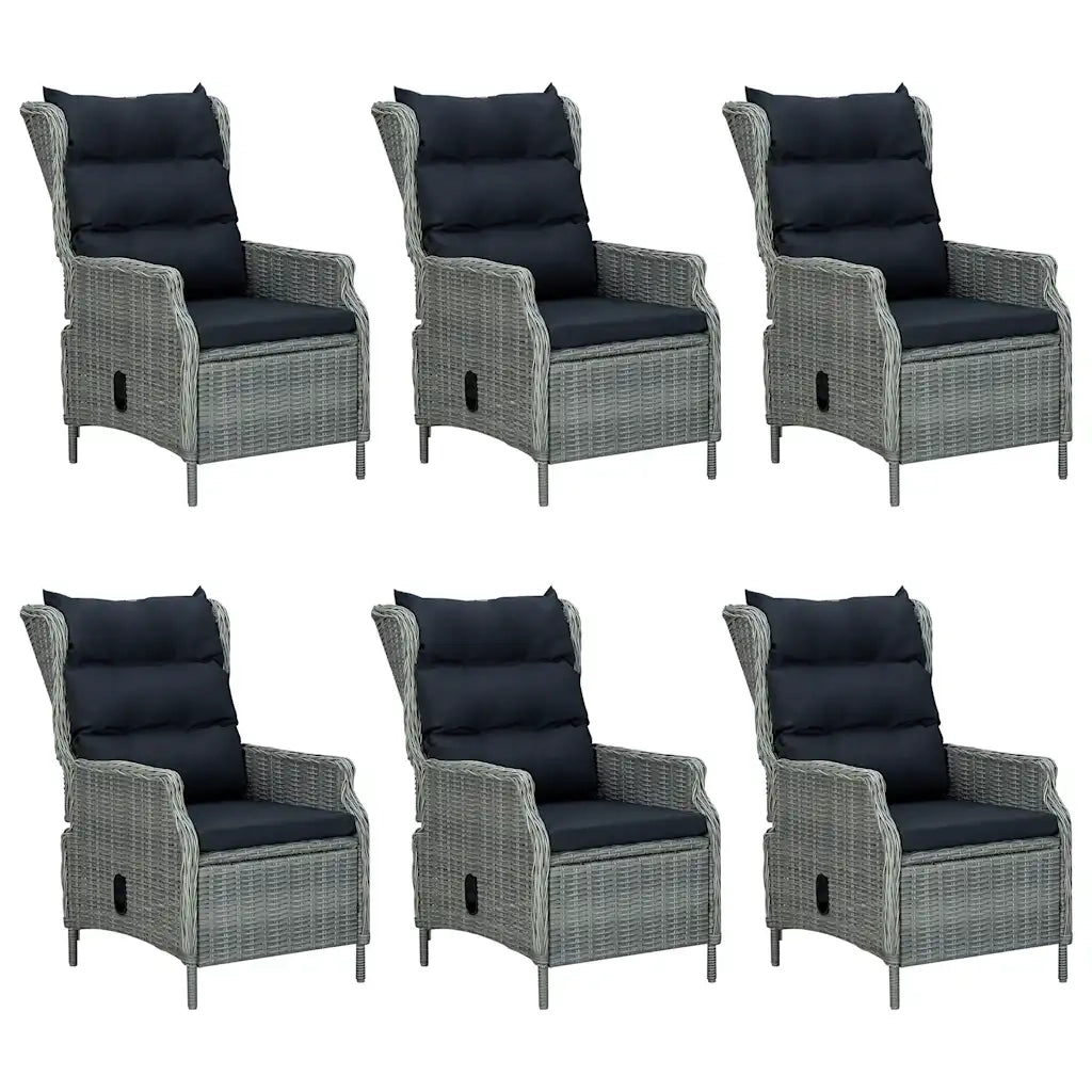 Set da Pranzo da Giardino 7 pz Grigio Chiaro cod mxl 41197