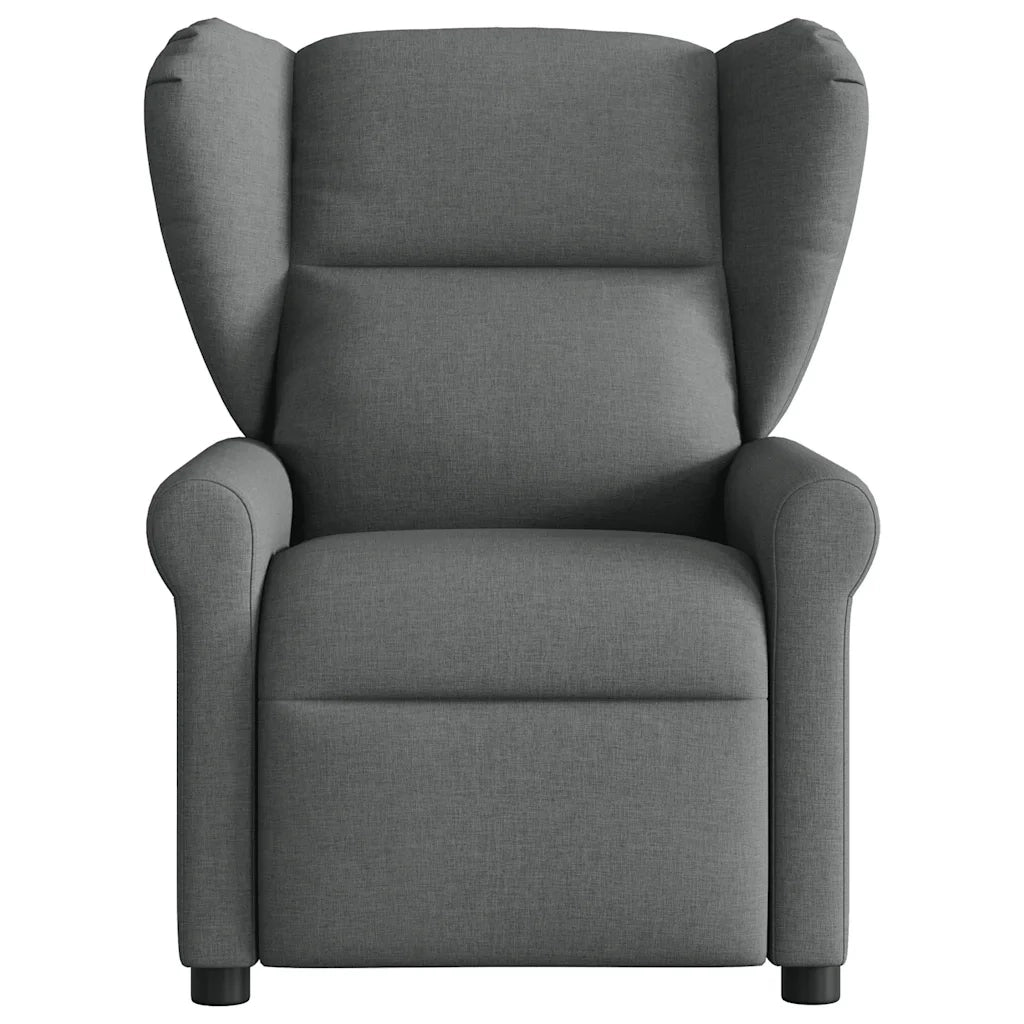 Divano Sedia-Poltrona Reclinabile in Tessuto Grigio Scuro 120034