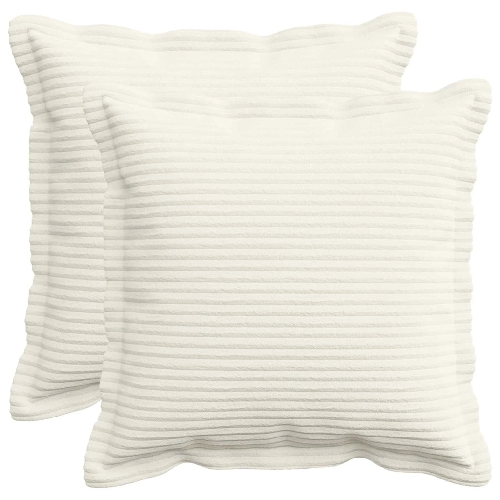 Federa 2 pz HOUTEN Crema 45 x 45 cm corduroy 918631