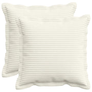 Federa 2 pz HOUTEN Crema 45 x 45 cm corduroy 918631