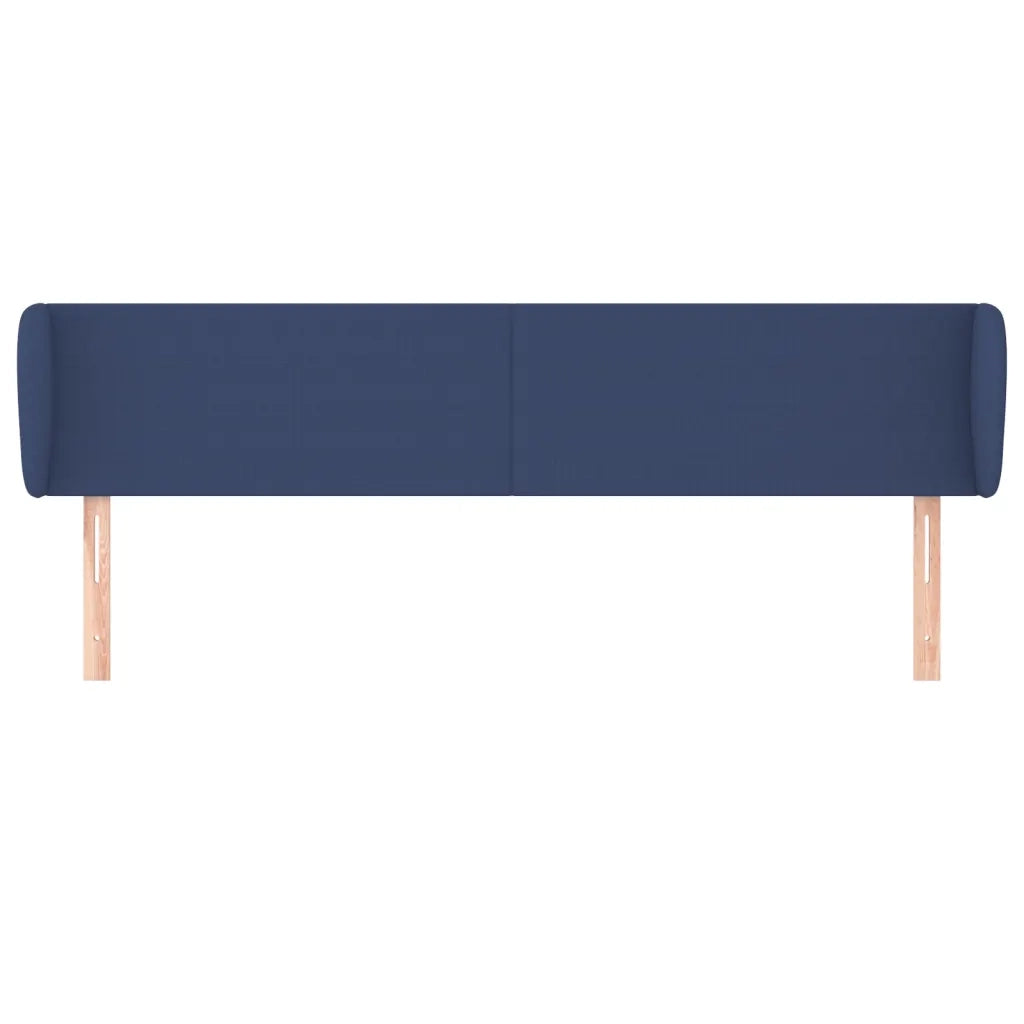 Testiera ad Orecchio Blu 163x23x78/88cm in Tessuto
