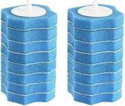 16 pezzi di testa di spazzolino per bagno da sostituire - Supporto per sistema di pulizia del water - Sostituzione testa di spazzolino per bagno