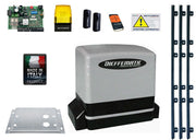 KIT COMPLETO AUTOMAZIONE CANCELLO SCORREVOLE 24V 600KG + 3M CREMAGLIERA IN NYLON