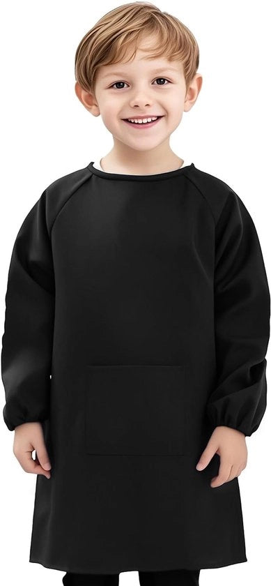 Giacca impermeabile per pittori - Giacca impermeabile per bambini - Nylon - Lunghe maniche - Grandi tasche - Protezione contro macchie - Tabarro per pittori