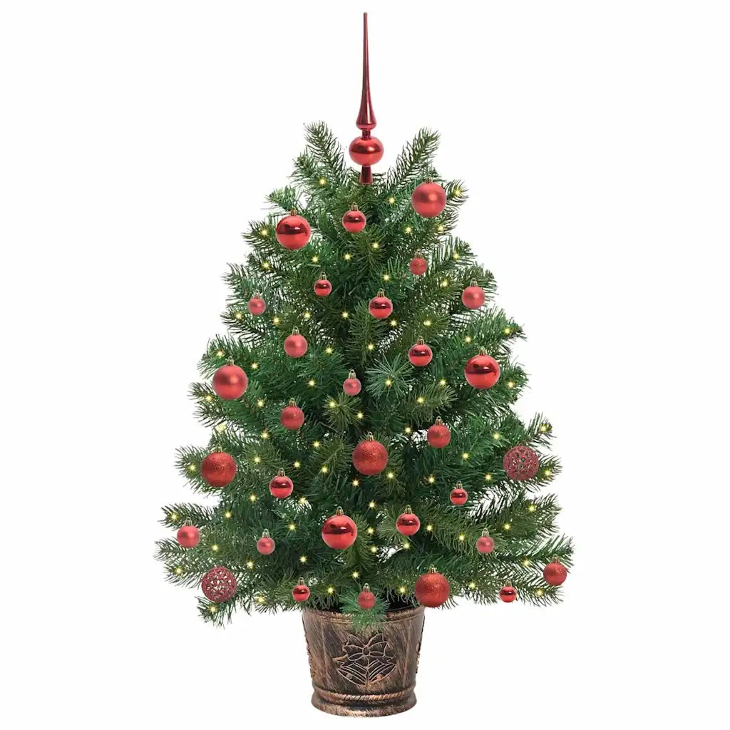 Albero di Natale artificiale con 150 LED Verde 95 cm PE e PVC 3397315