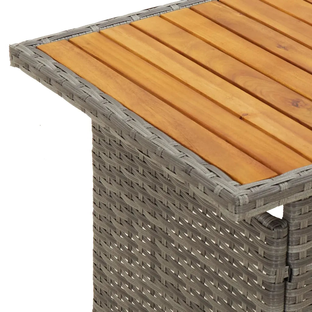 Set di Divani da Giardino 2 pz con Cuscini in Polyrattan Grigio 362176