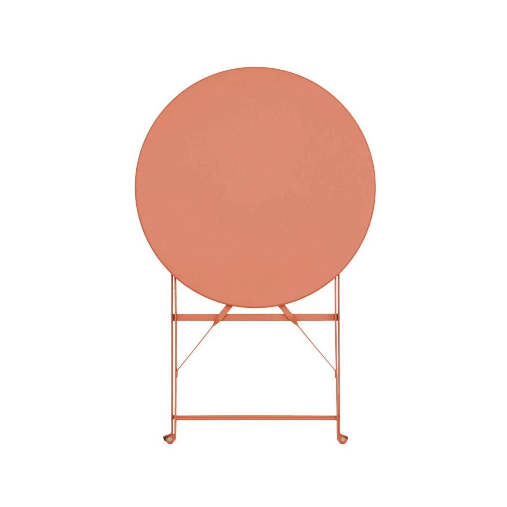 Set tavolo da giardino bistrot pieghevole in acciaio con 2 sedie,