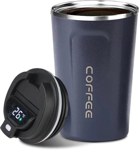 Termos con Visualizzazione della Temperatura - Tazza Isolante Portatile per Viaggio e Outdoor