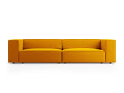 Cosmopolitan Design - Divano "Arendal" 4 posti in velluto giallo 