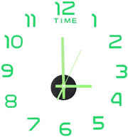 Decorativa Orologio da Parete in 3D con Numeri Romani, con Demping, con Diametro 40 cm, in Acrilico per Camera da Letto, Cucina, Ufficio (Luminous-A023)