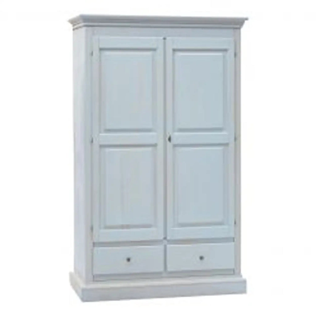 Armadio in legno Shabby chic mod Verona azzurro anticato