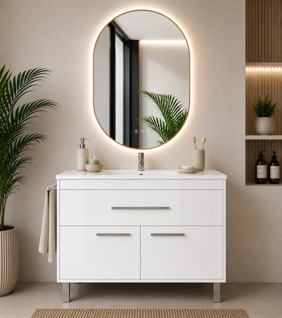 Mobile bagno BAHIA 90x45 cm Frassino Tea
